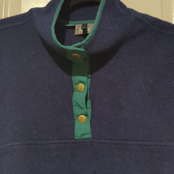 WOOLRICH Jacket Mens XL Vintage Long-sleeve Quarter Snap Pullover Blue Green - Picture 3 of 15